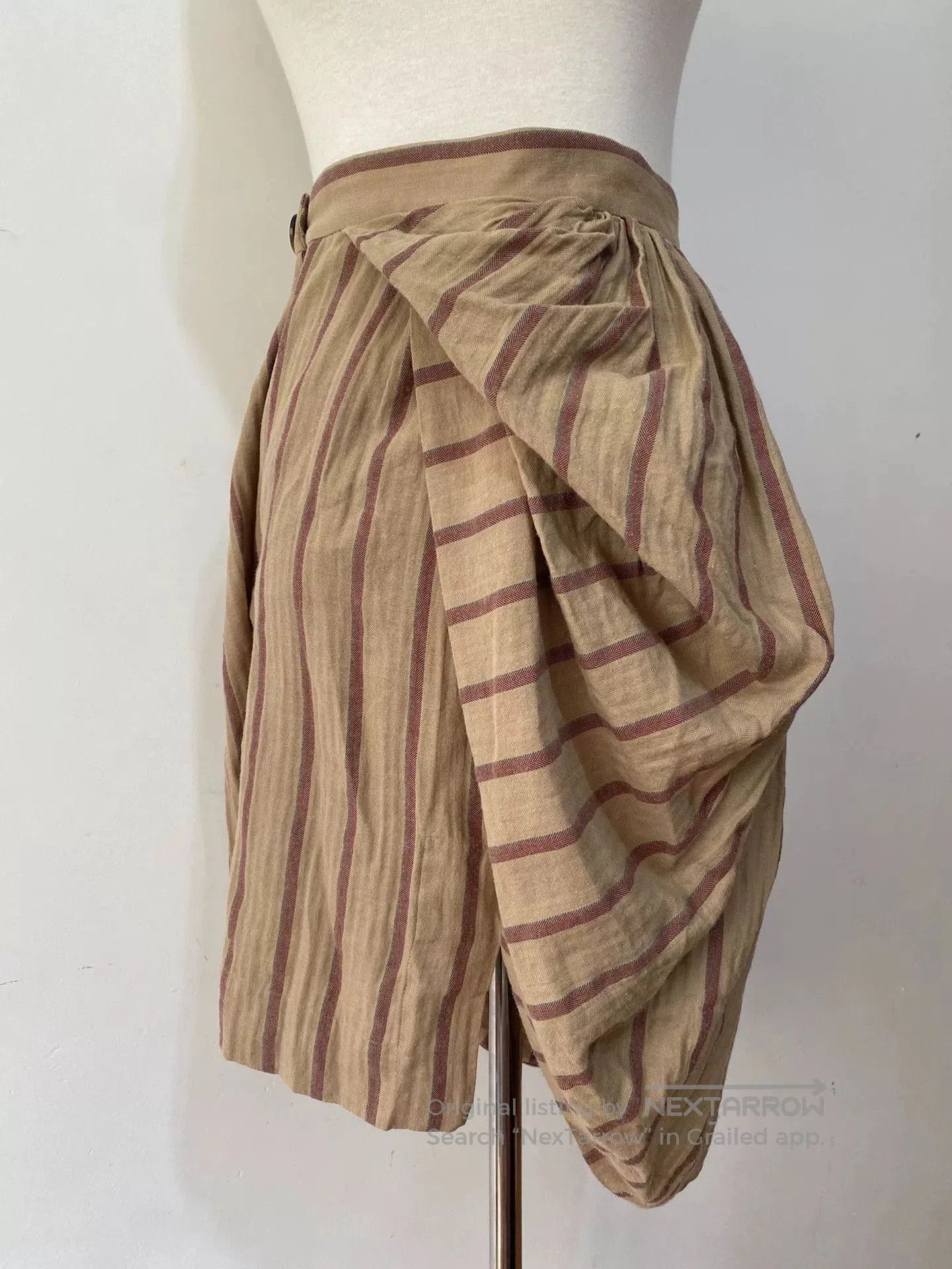 Vivienne Westwood Vivienne Westwood Vintage Brown Stripe Skirt. Size 35" - 5 Thumbnail
