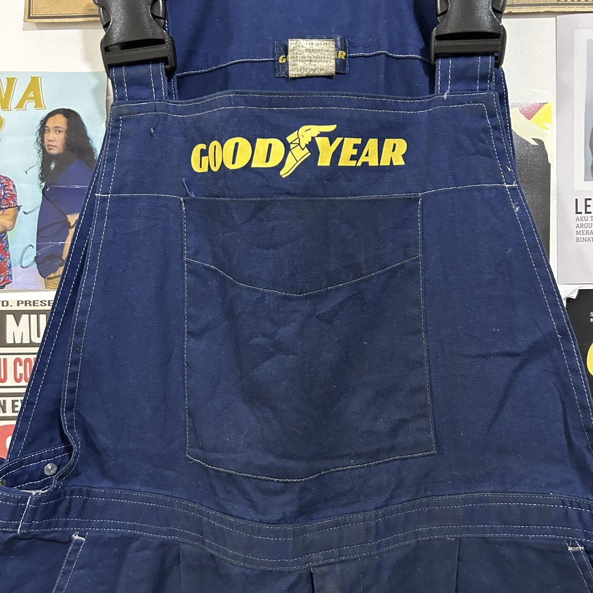 Vintage Vintage Good Year Carpenter Distressed Worker Overall Bid Size US 34 / EU 50 - 6 Thumbnail