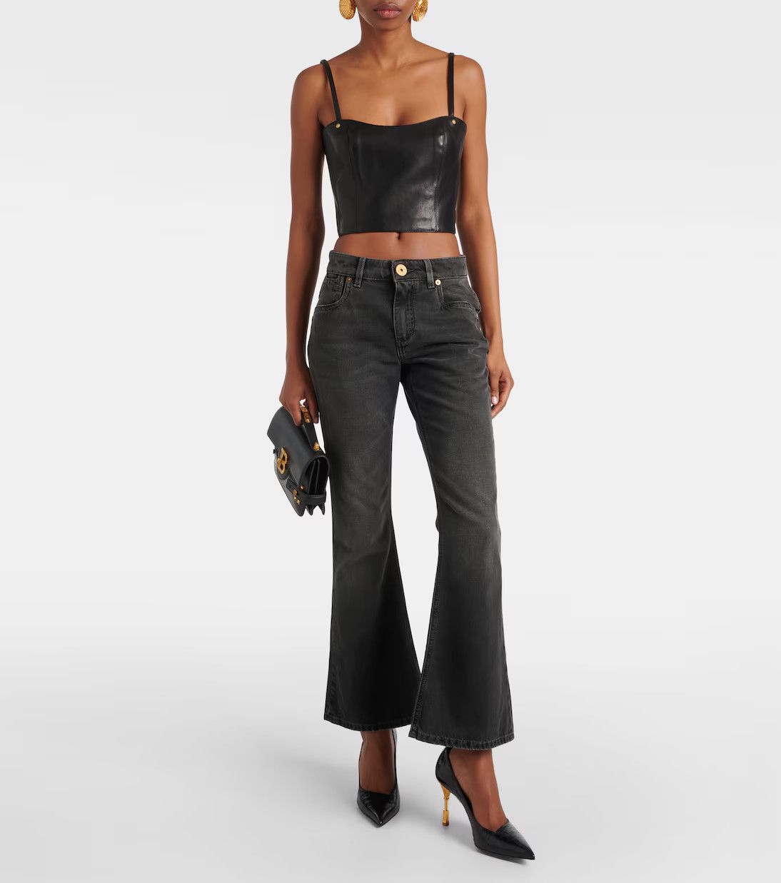 Balmain o1y0625 Denim Pant in Black Size 27" / US 4 / IT 40 - 7 Thumbnail