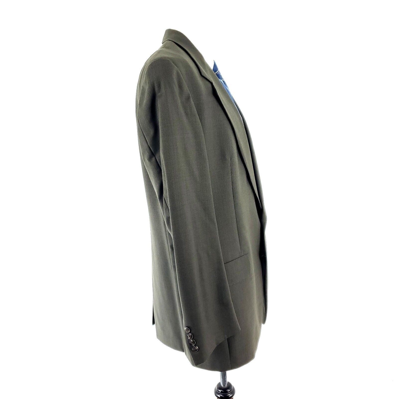 Hart Schaffner Marx Hart Schaffner Marx Softly Tailored Wool 2 Button Blazer 42L Size 42L - 6 Thumbnail