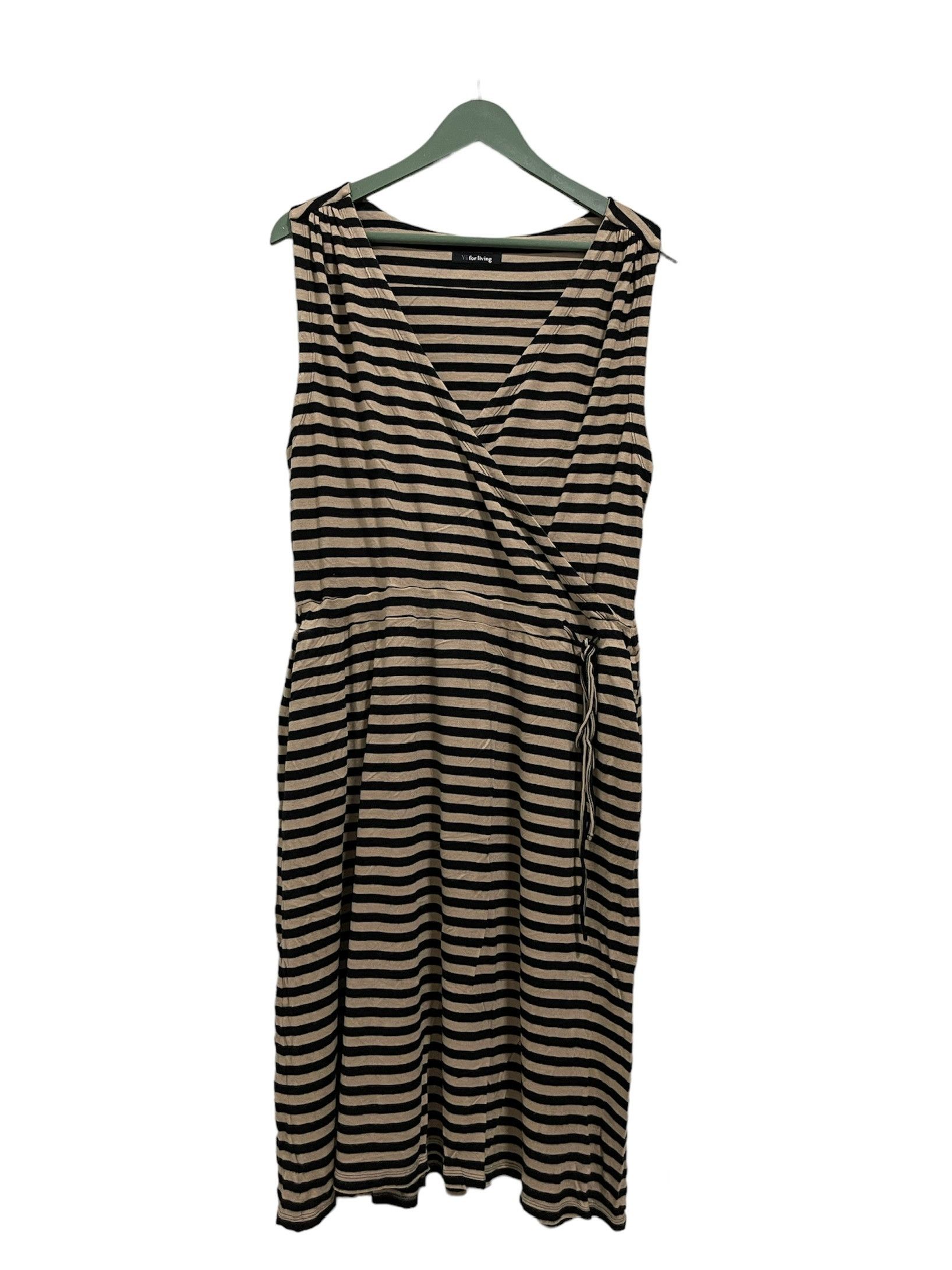 Yohji Yamamoto Y’s For Living By Yohji Yamamoto Striped Midi Dressess Size M / US 6-8 / IT 42-44 - 1 Thumbnail