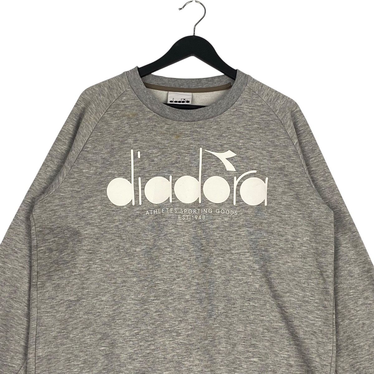 Diadora × Vintage Vintage Diadora Crewneck Sweatshirt Gray Size US L / EU 52-54 / 3 - 4 Thumbnail