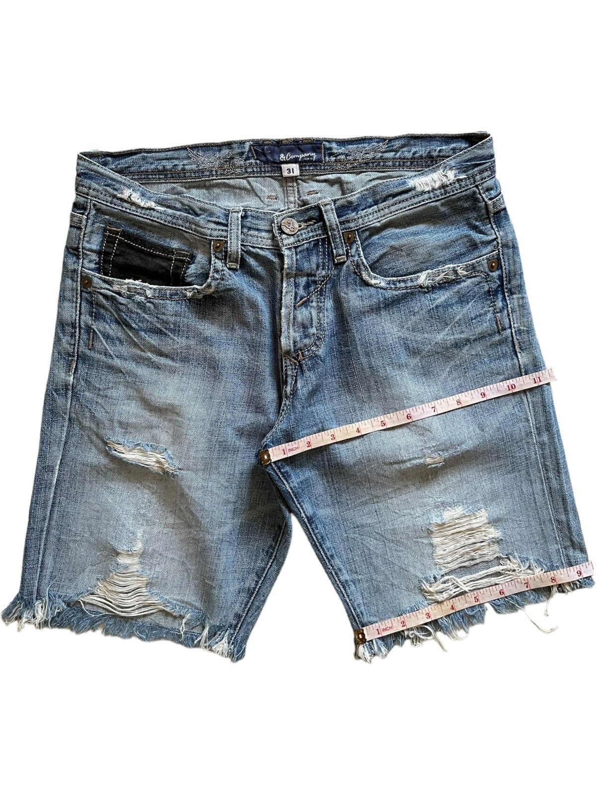Japanese Brand Vintage Japanese Brand Loose Embellished Jean Shorts Jorts Size US 31 - 13 Thumbnail