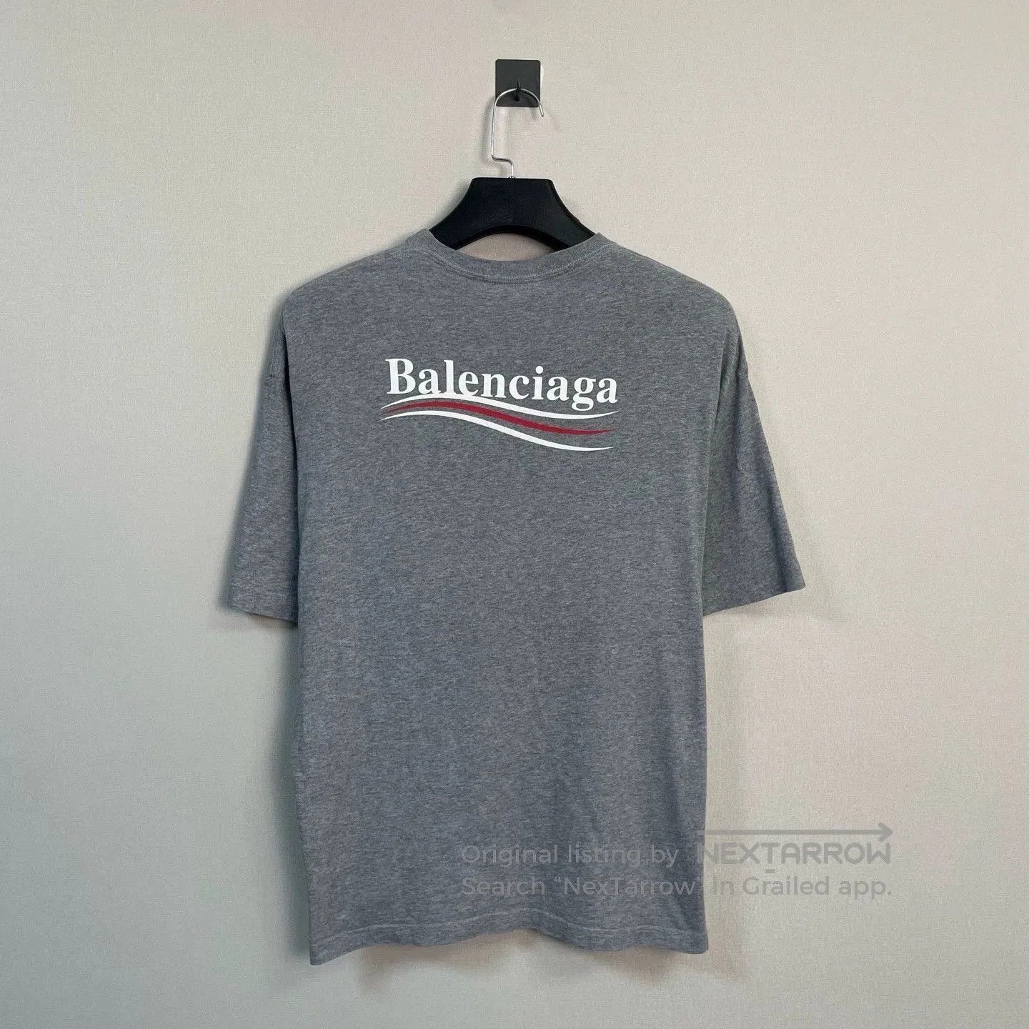 Balenciaga balenciaga gray short sleeve wave t. Size US S / EU 44-46 / 1 - 2 Thumbnail