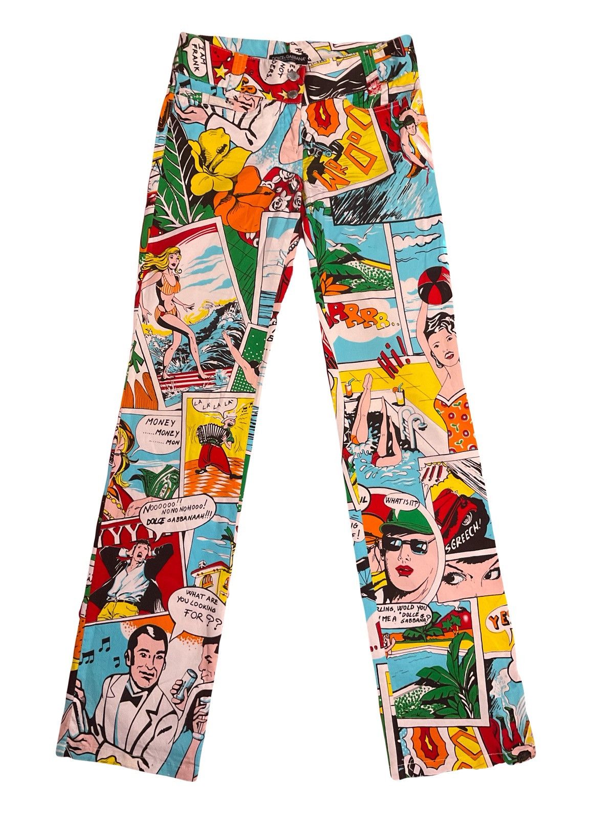 Dolce & Gabbana Dolce & Gabbana S/S 2004 Pop Art Pants Size 26" / US 2 / IT 38 - 1 Thumbnail