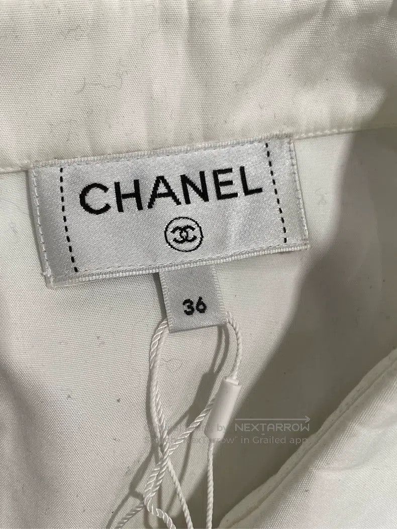 Chanel Chanel 24SChanel White Shirt Size XS / US 0-2 / IT 36-38 - 5 Thumbnail