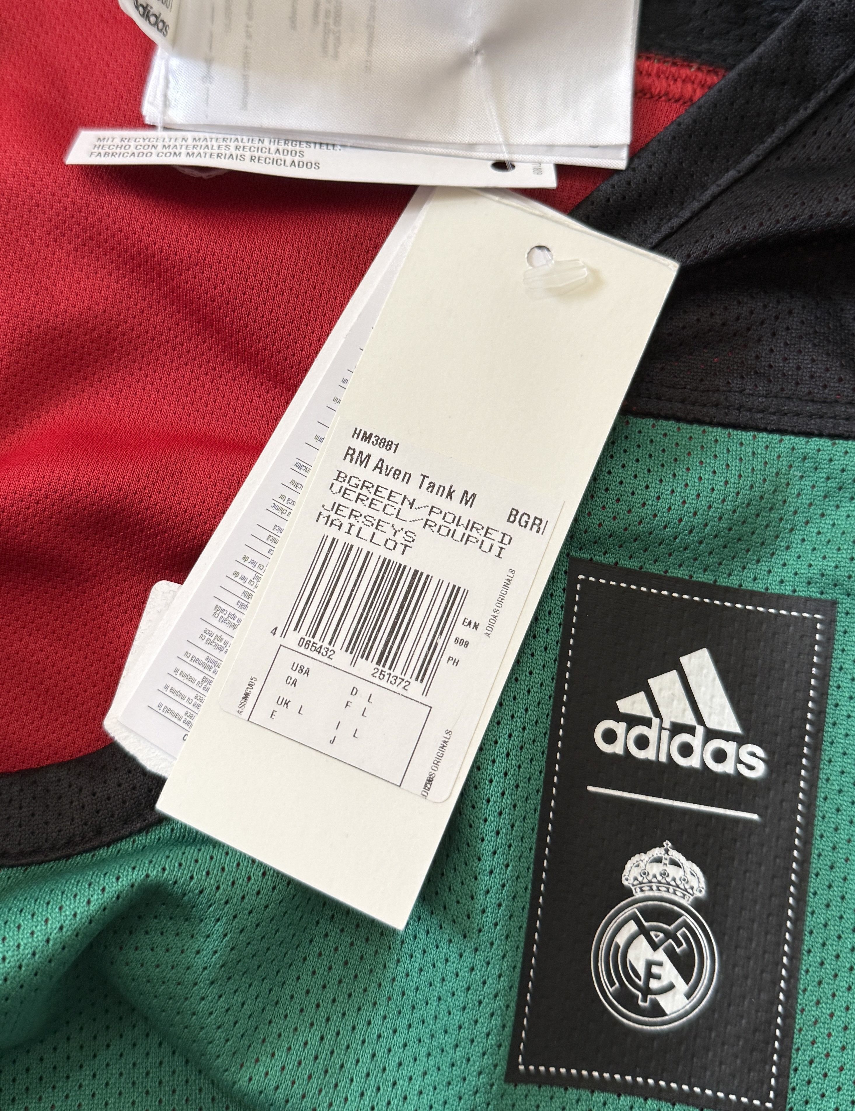 Adidas ADIDAS X REAL MADRID MARVEL AVENGERS TANK TOP HM3881 SIZE L Size US L / EU 52-54 / 3 - 5 Thumbnail