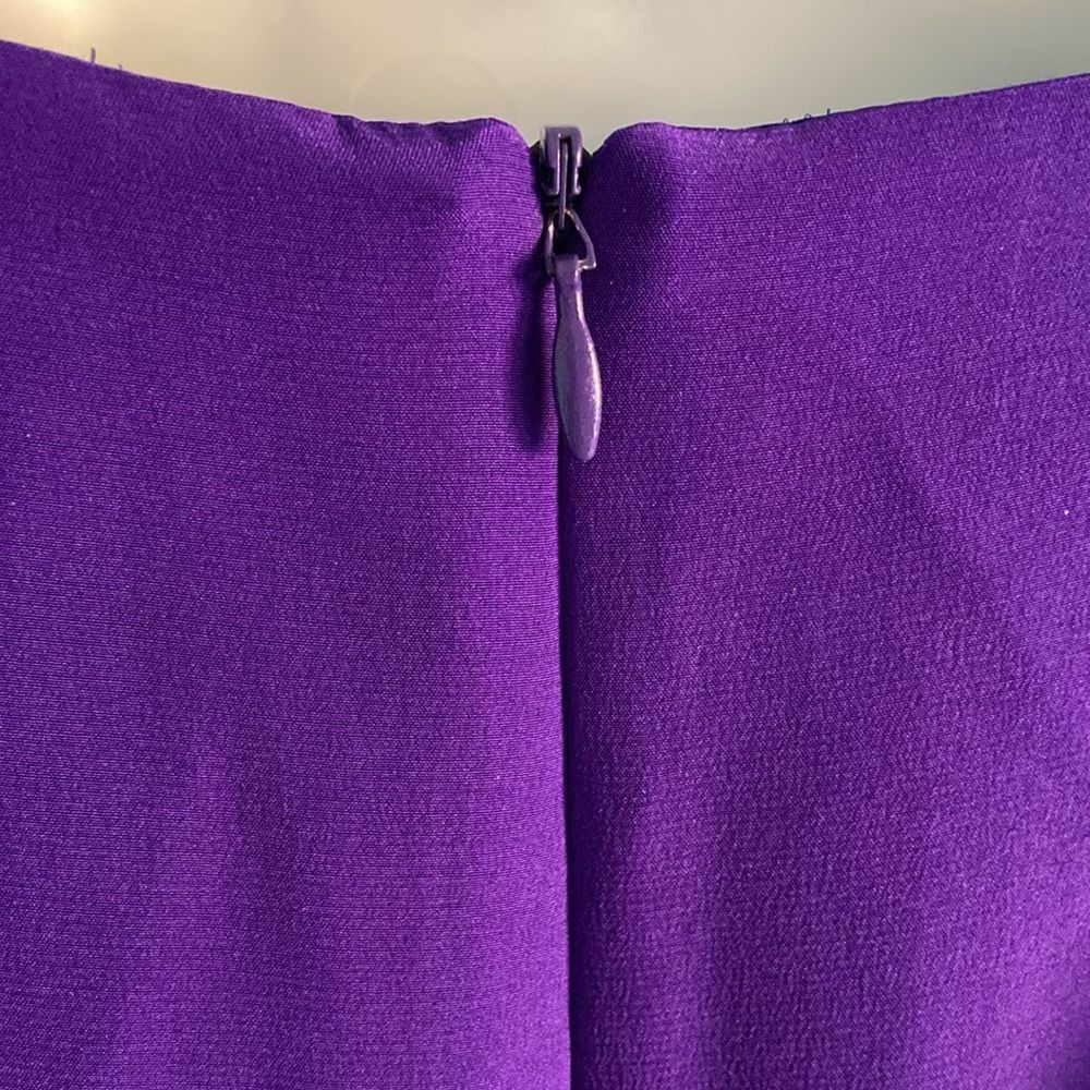Trina Turk Trina Turk Womans Purple Silk Drape Neck Dress Size 12 Beade Size XL / US 12-14 / IT 48-50 - 14 Thumbnail