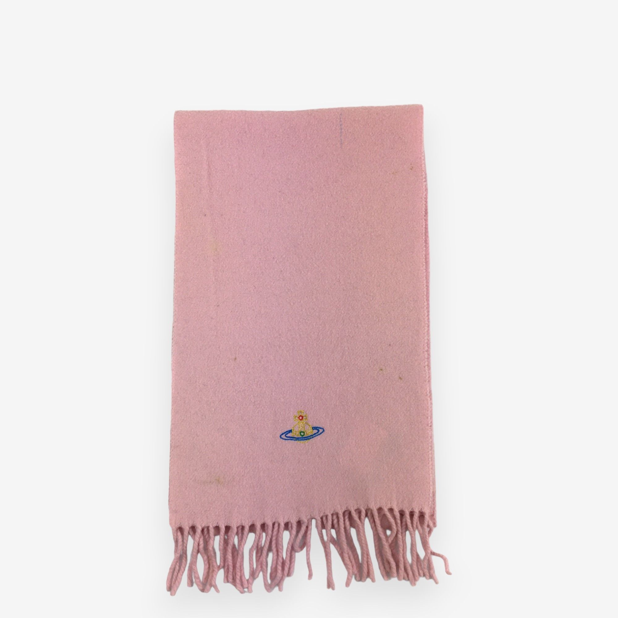 Vintage × Vivienne Westwood Vintage Vivienne Westwood Scarf Muffler Orbs Wool Scarves Size ONE SIZE - 2 Thumbnail