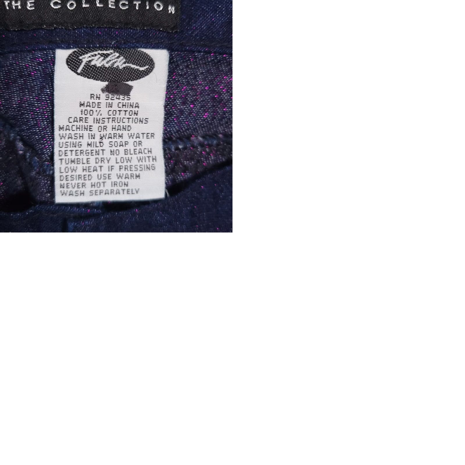 Fubu FUBU The Collection Jeans Women's 14 Blue Glitter Bootcut Mid-Rise 31X33 Size 36" / US 14 / IT 50 - 10 Thumbnail