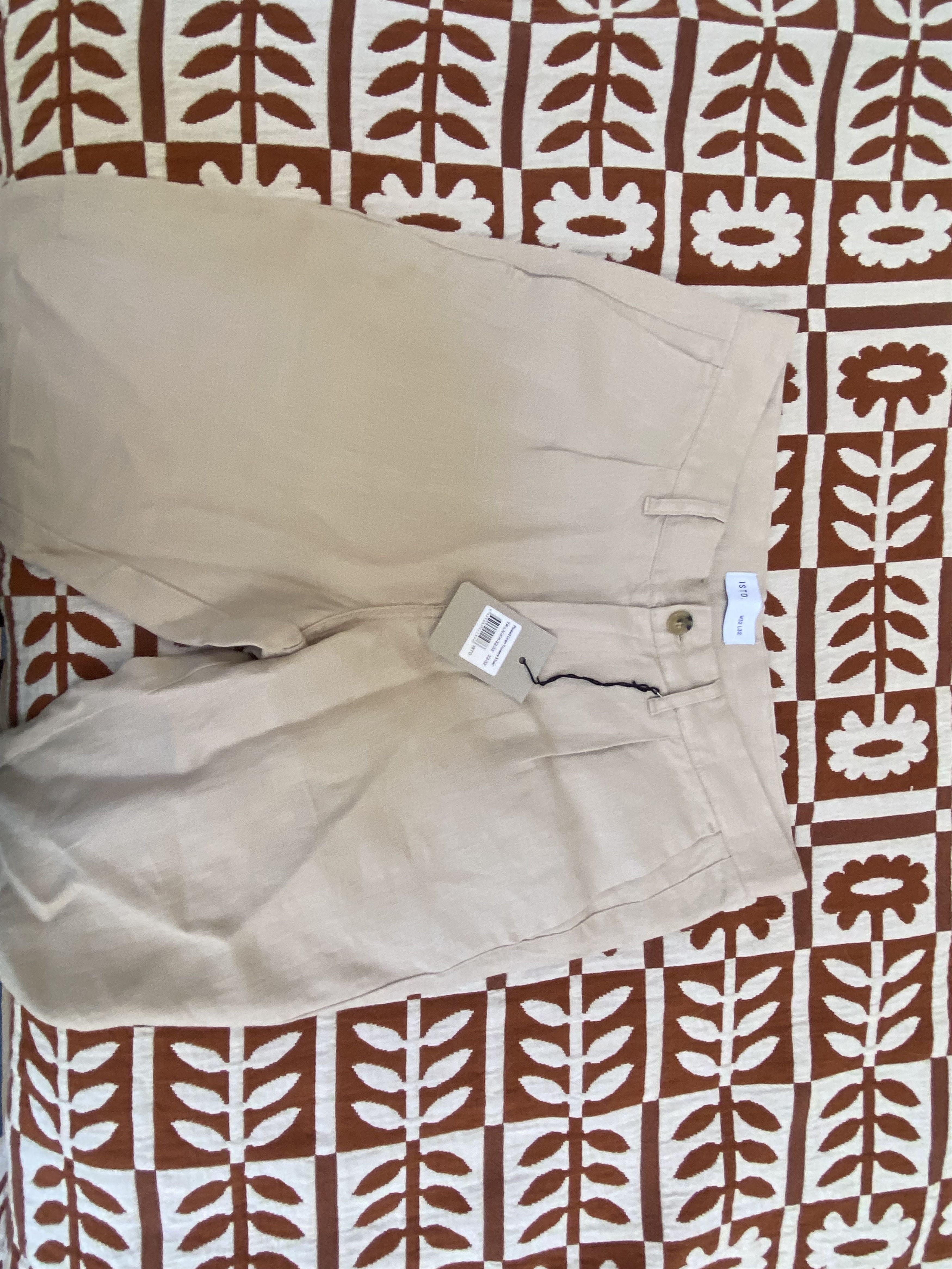 Other ISTO Pleated Linen Trousers 32x32 NWT Size US 32 / EU 48 - 2 Thumbnail