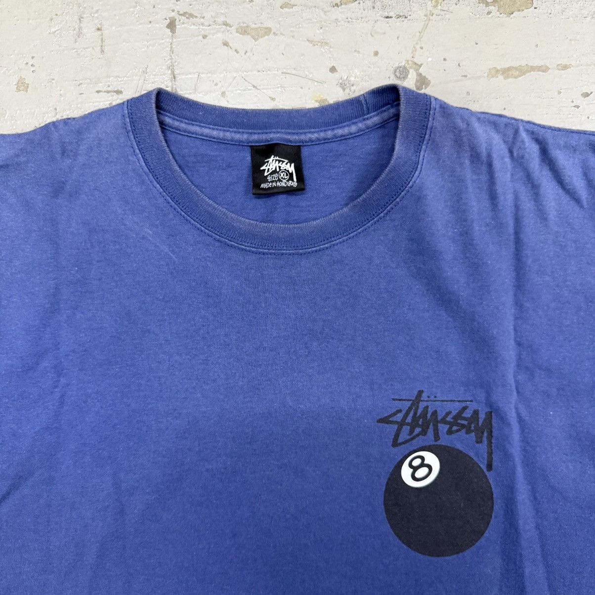 Stussy Stussy 8 Ball Pigment Dyed Faded Midnight Blue Tee Size US XL / EU 56 / 4 - 3 Thumbnail
