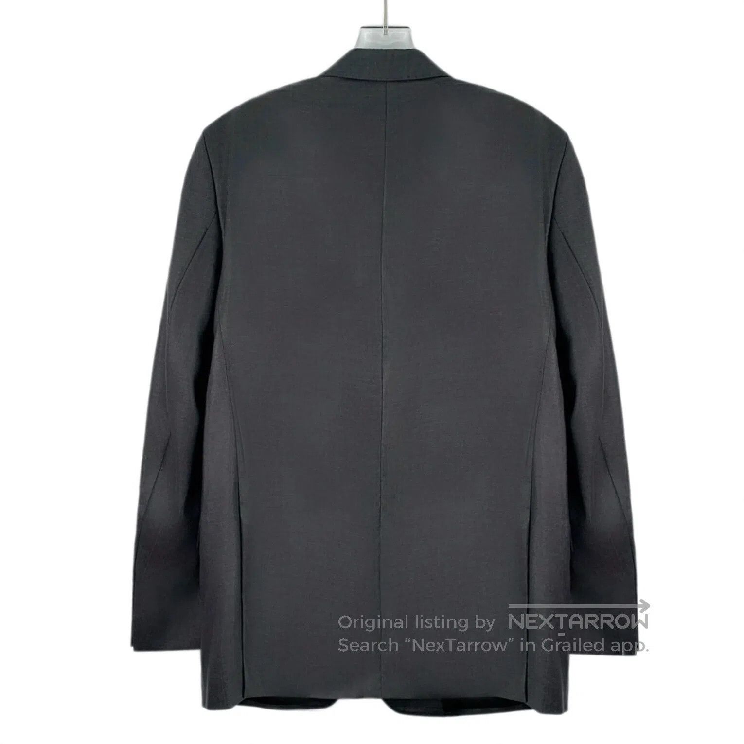 Versace Versace Gray Wool Collar Single Breasted Long Sleeve Blaze Size US M / EU 48-50 / 2 - 2 Thumbnail