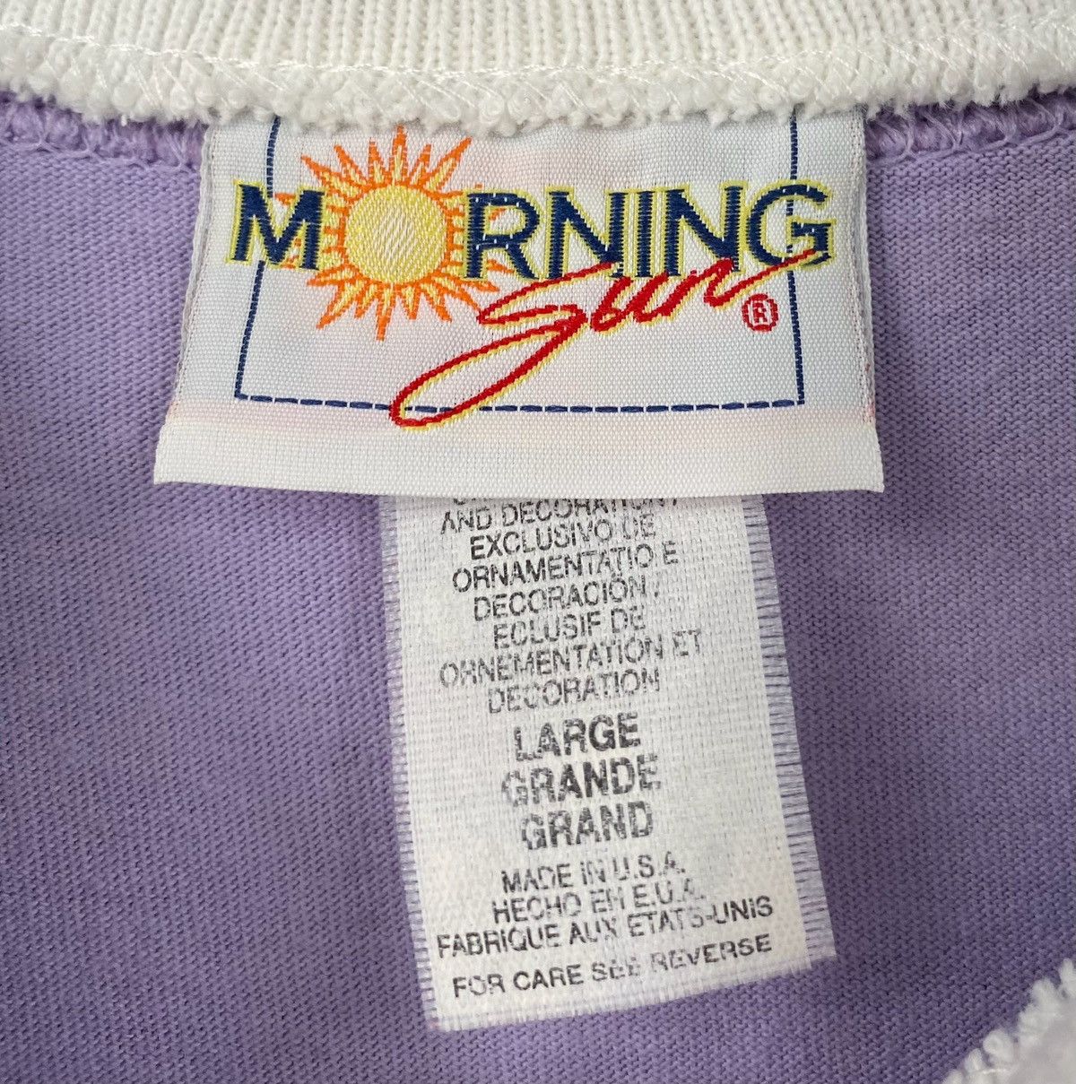 Vintage 90’s Morning Sun Cat Kittens Collared T-shirt Womens Medium Size M / US 6-8 / IT 42-44 - 6 Thumbnail