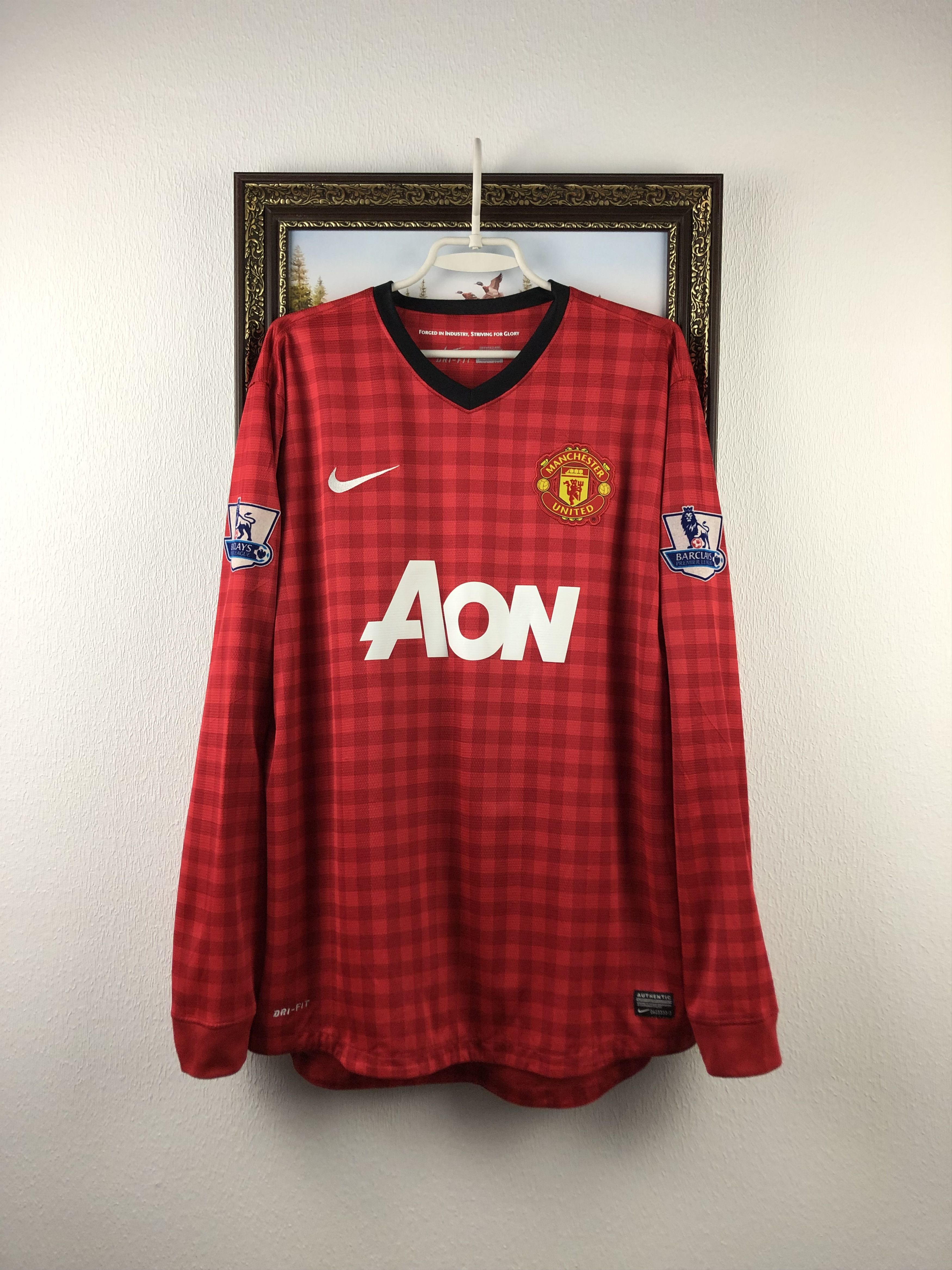 Nike Manchester United shirt 2012 Soccer #20 v. Persie Jersey Size US XL / EU 56 / 4 - 4 Thumbnail