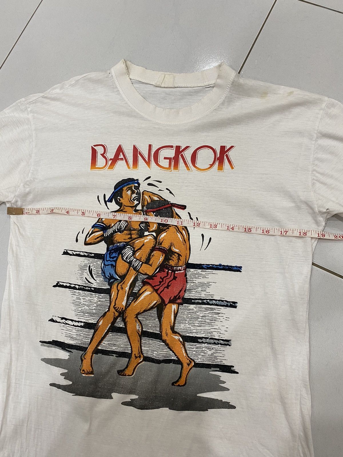 Vintage 90s Muay Thai / Kick boxing T-Shirts Size S-M Size US M / EU 48-50 / 2 - 7 Thumbnail