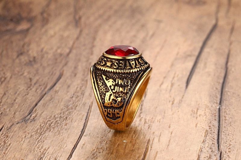 Jewelry × Vintage Red Marines Colleague Ring Size ONE SIZE - 3 Thumbnail