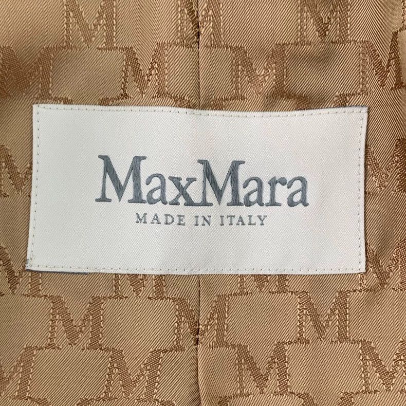 Max Mara Max Mara 101801 Collection Brown Sheepwool Lapel Double Br Size XXS / US 00 / IT 34 - 6 Thumbnail