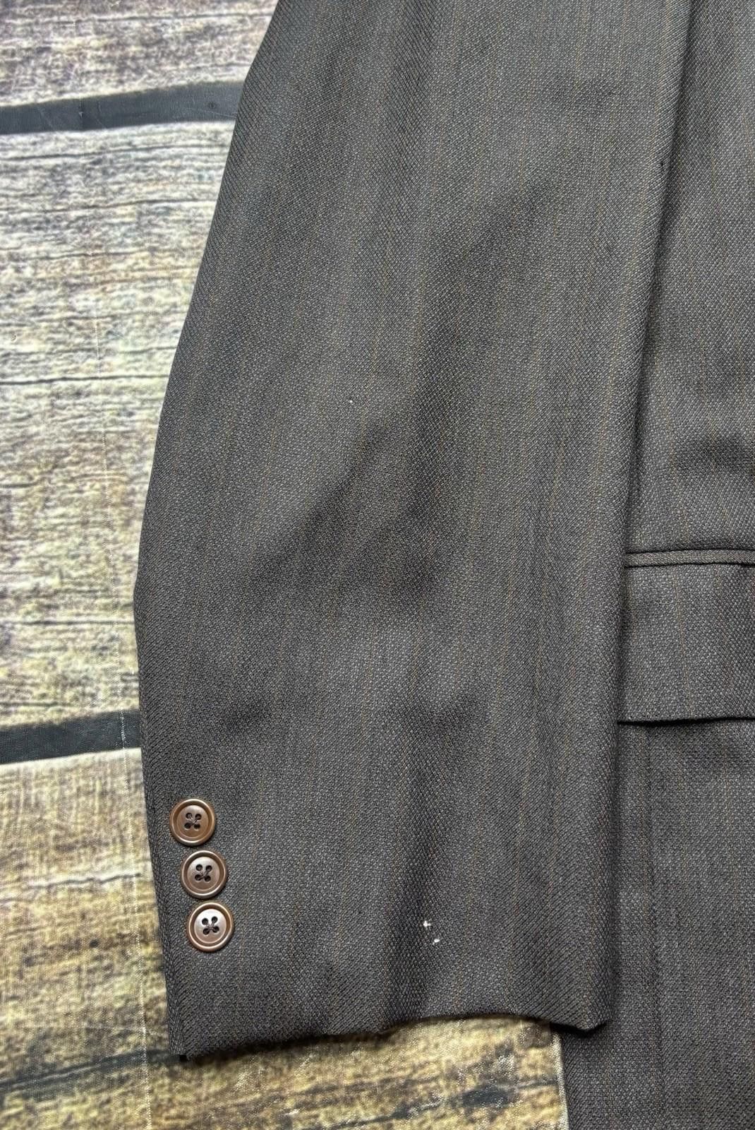 Ermenegildo Zegna Ermenegildo Zegna Blazer Jacket Brown Super 100s Wool Italy Size 48R - 6 Thumbnail
