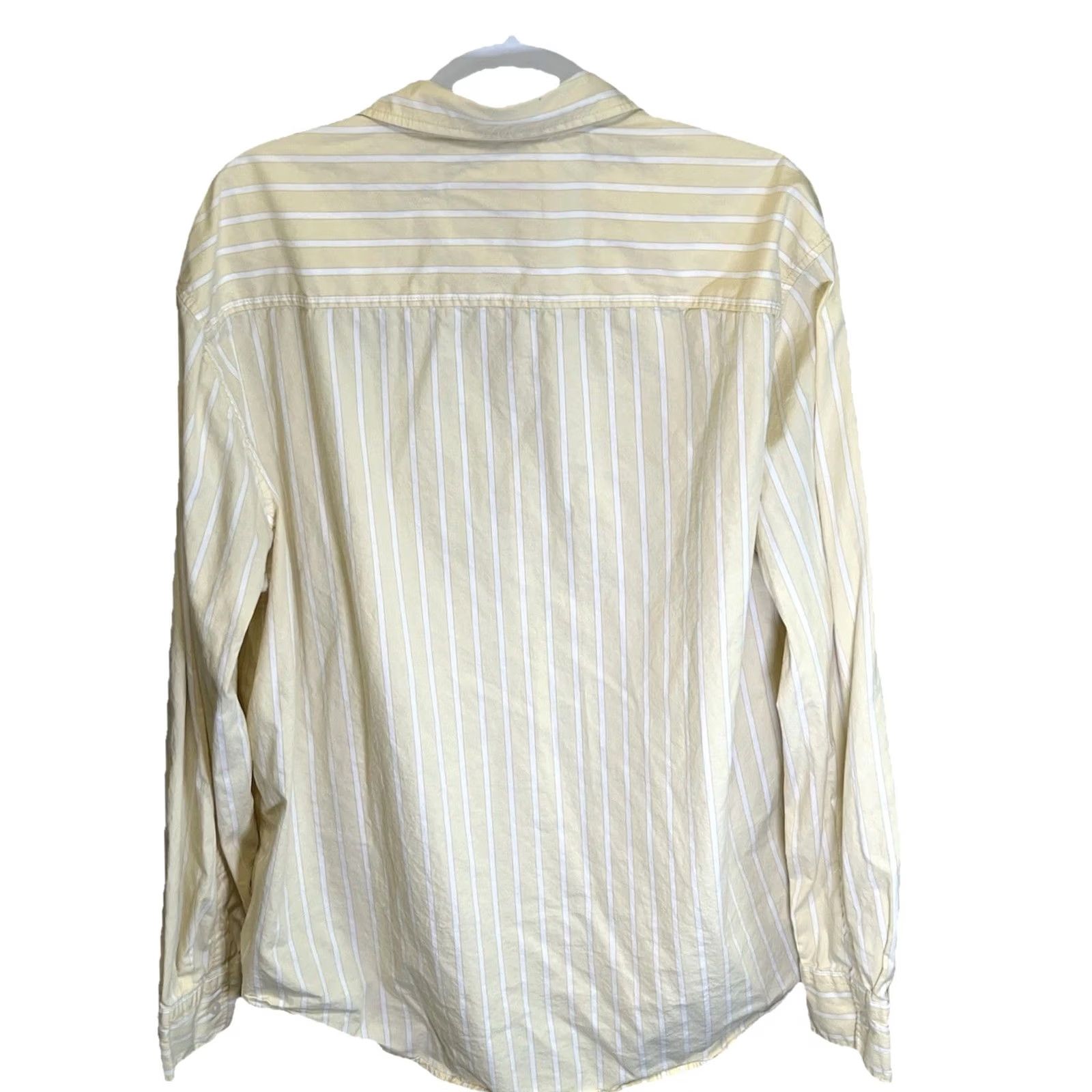 Vintage Aéropostale Button-Up Shirt Men 2XL Yellow Striped 100% Cotton Button-Down Long Sleeve Shirts Size US XXL / EU 58 / 5 - 4 Thumbnail