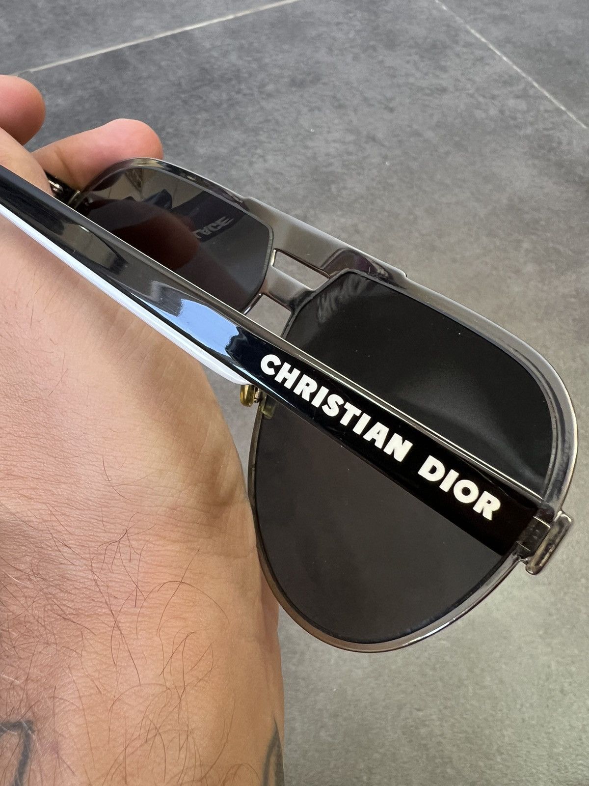 Dior Hedi Slimane Dior Homme aviator style 2009 Forerunner Size ONE SIZE - 10 Thumbnail