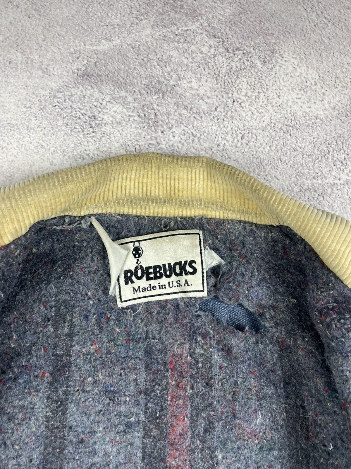 Sears Vintage 70s 80s Roebucks Denim Chore Jacket USA Corduroy Size US L / EU 52-54 / 3 - 14 Thumbnail