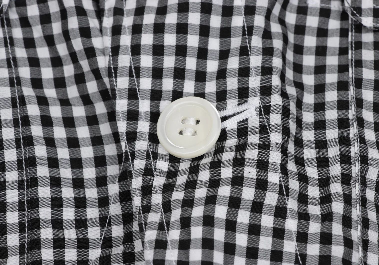 Ganryu Gingham Check Flap Pocket Jacket Black and White Size S Size US S / EU 44-46 / 1 - 12 Thumbnail