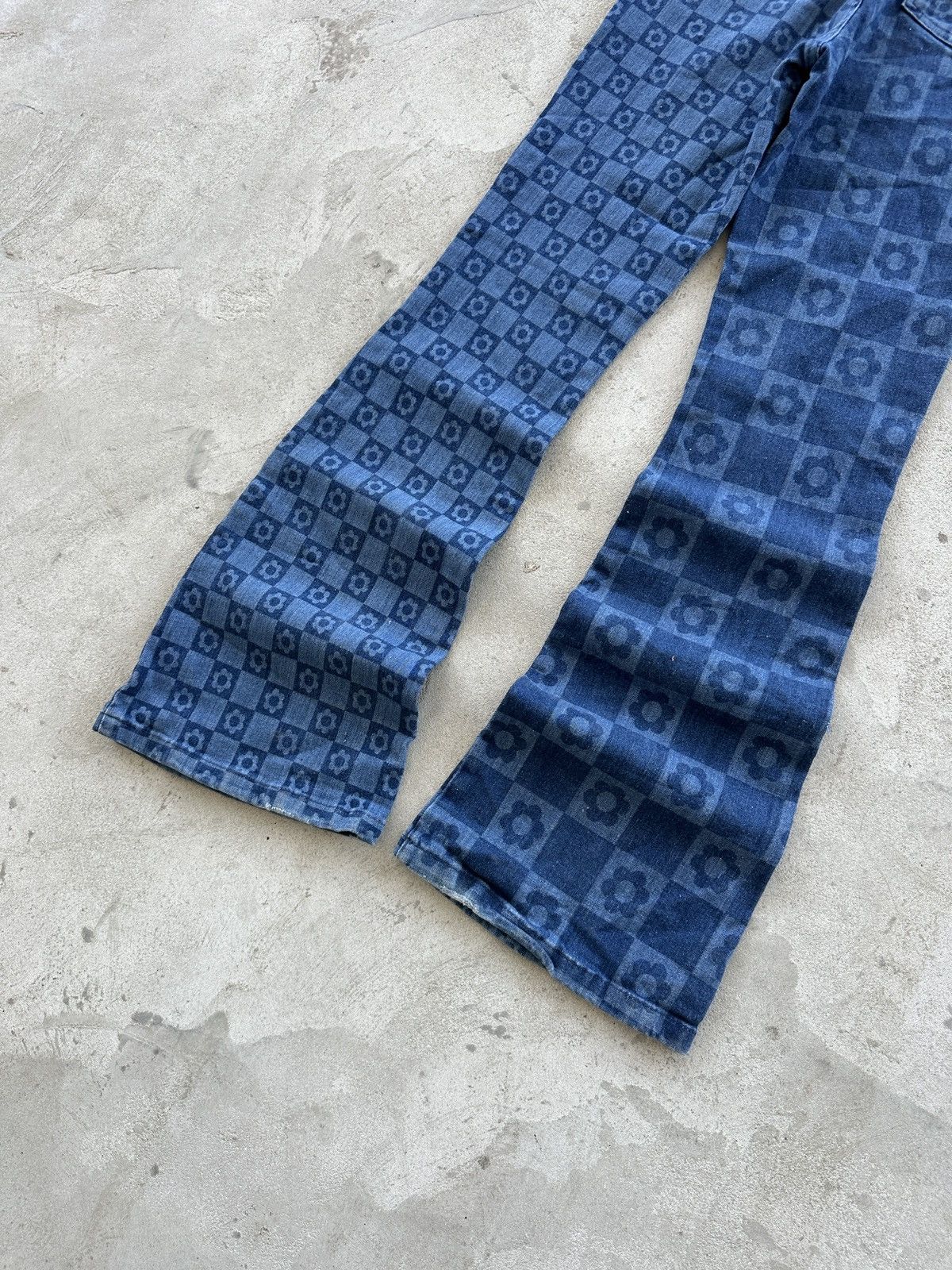 Jaded London Jaded London Y2K Skinny Flare Printed Denim Jeans Size W26 Size 26" / US 2 / IT 38 - 6 Thumbnail