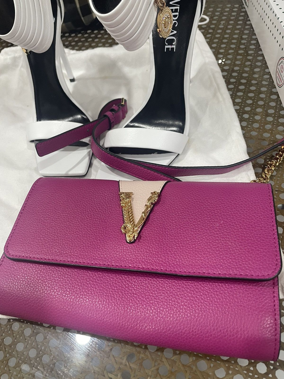 Versace VERSACE VIRTUS LEATHER HANDBAG Size ONE SIZE - 2 Thumbnail