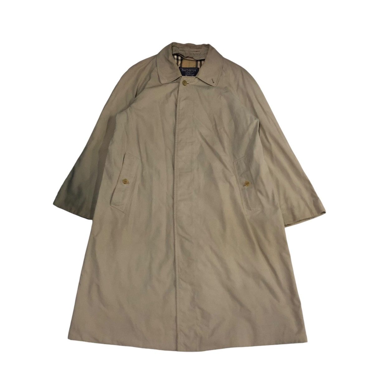 Burberry 🔥VINTAGE LONG JACKET BURBERRYS NOVA CHECK MADE IN ENGLAND Size US M / EU 48-50 / 2 - 2 Thumbnail