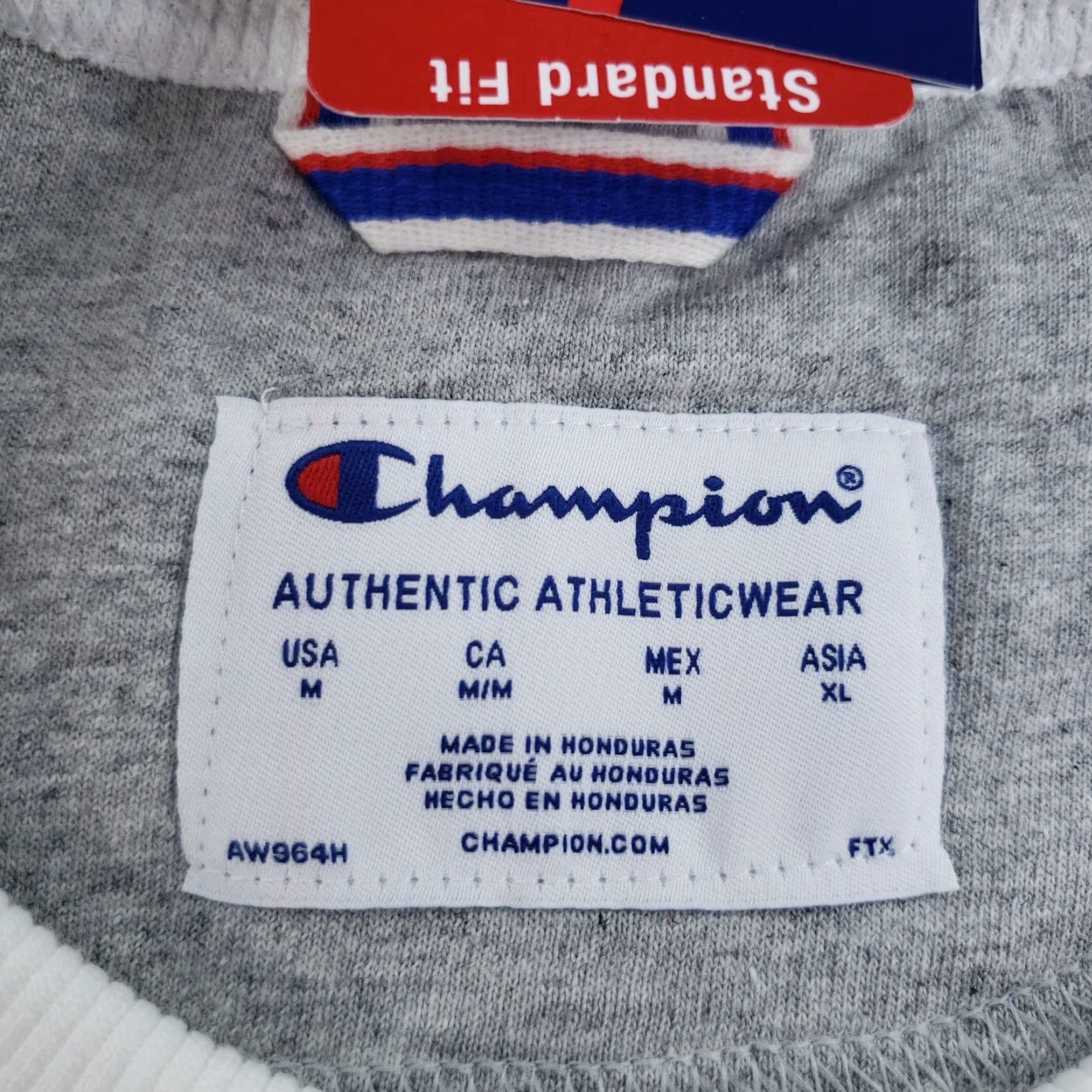 Champion Champion Sweatshirt Men Medium White Crew Neck Long Sleeve Casual Paint Splatter Size US M / EU 48-50 / 2 - 6 Thumbnail