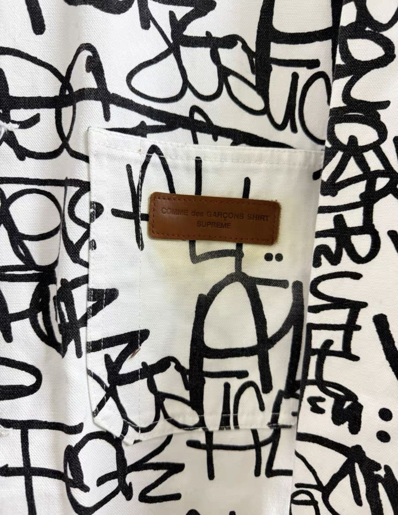 Supreme Supreme comme cdg shirt printed canvas chore coat jacket Size US L / EU 52-54 / 3 - 7 Thumbnail