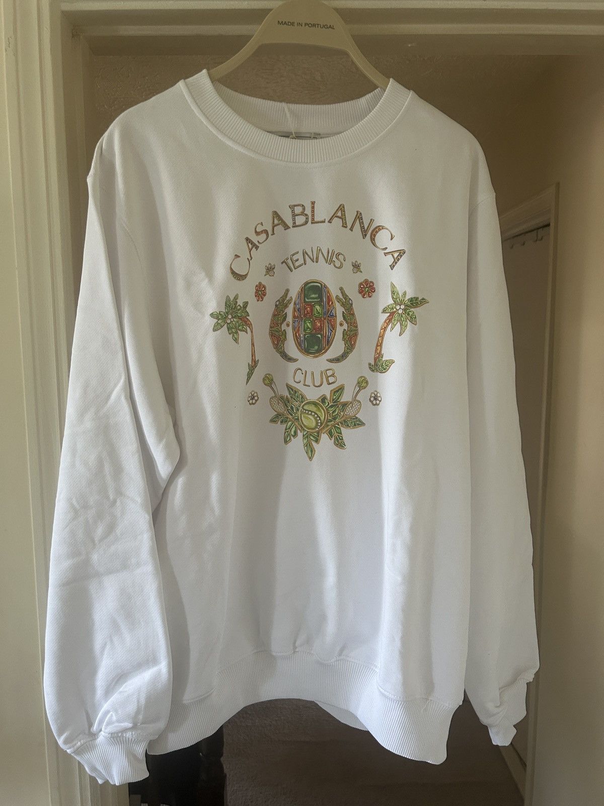Casablanca Casablanca Joyaux D'Afrique tennis club sweater italy 🇮🇹🎾🏓 Size US XL / EU 56 / 4 - 1 Thumbnail