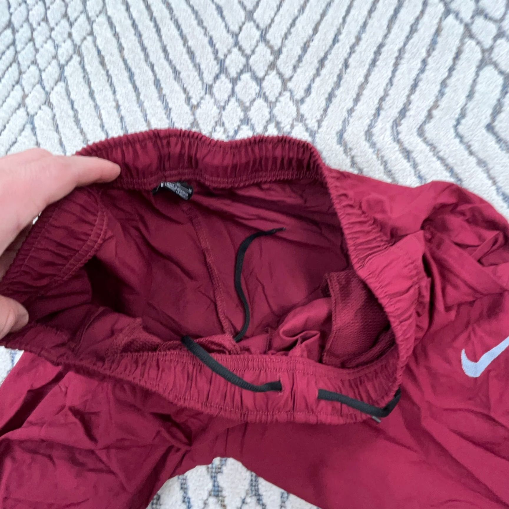 Nike Nike Pants Women XL Red Gray Track Pants Windbreakers Joggers Dri Fit Unlined Size 40" / US 18 - 4 Thumbnail