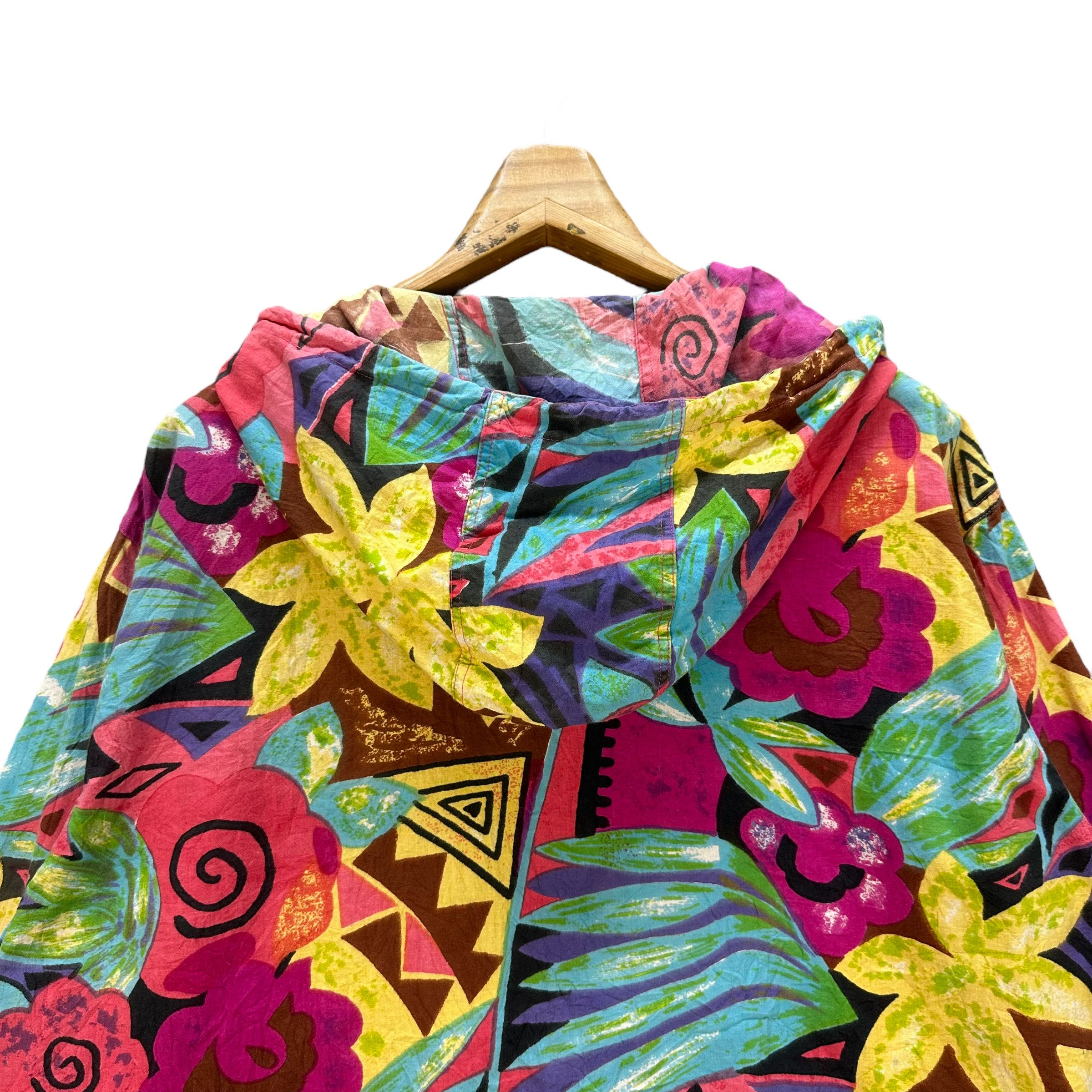 Japanese Brand CASUAL LIFE FULL PRINT BUTTON HOODIE JACKET #8465-010 Size US L / EU 52-54 / 3 - 9 Thumbnail