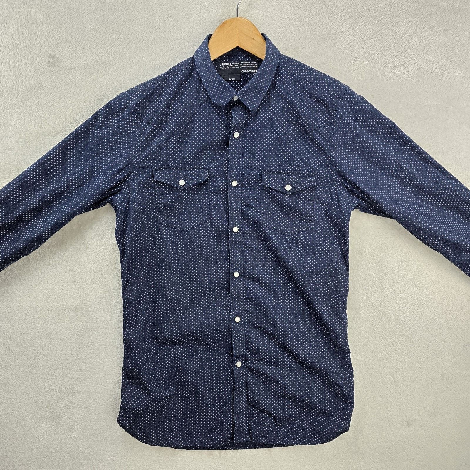 The Kooples The Kooples Shirt Mens Small Fitted Western Pearl Snap Size US S / EU 44-46 / 1 - 2 Thumbnail