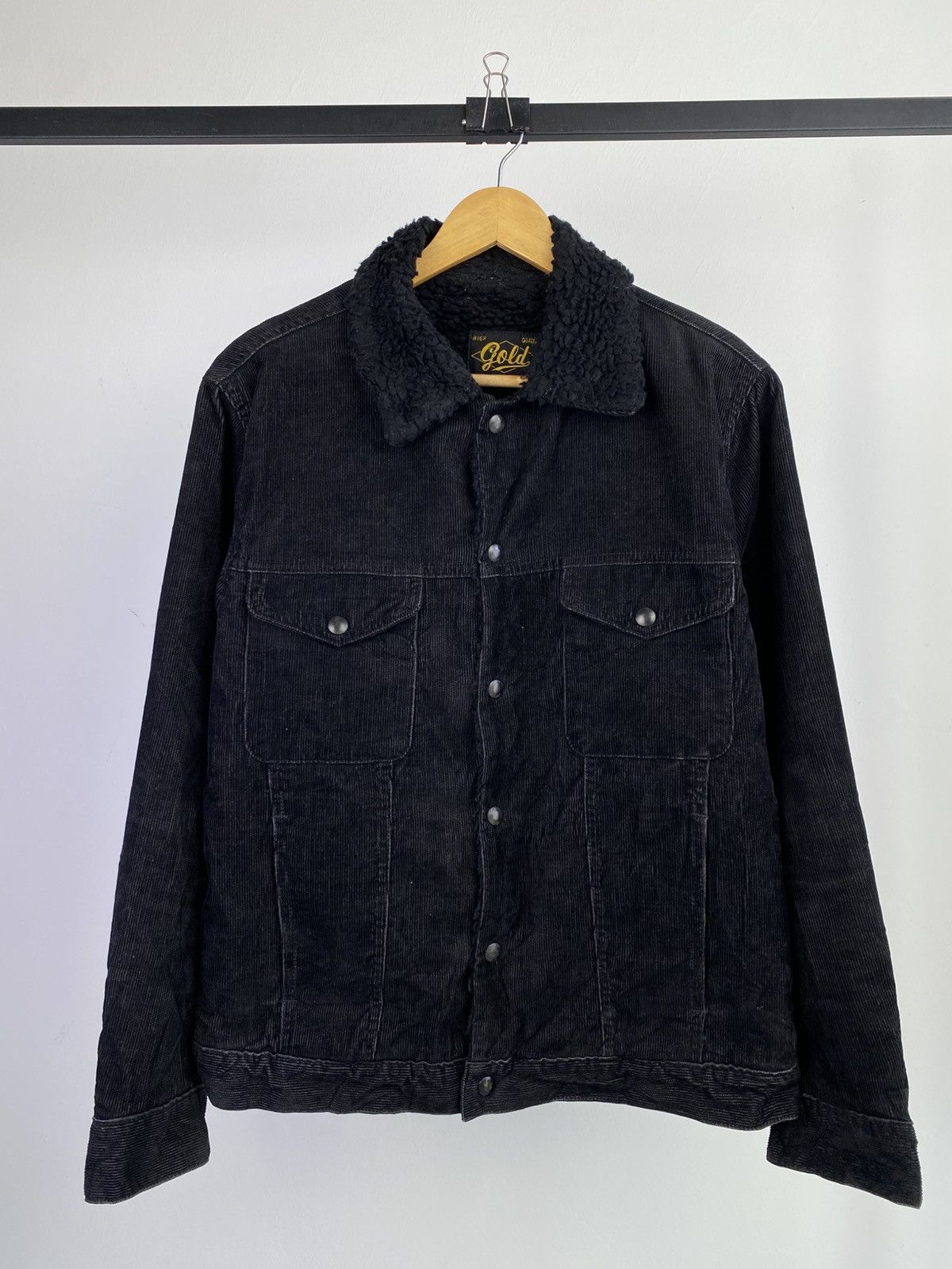 Japanese Brand Gold by Toyo Corduroy Sherpa Jacket Made in Japan 38 Size US M / EU 48-50 / 2 - 1 Thumbnail