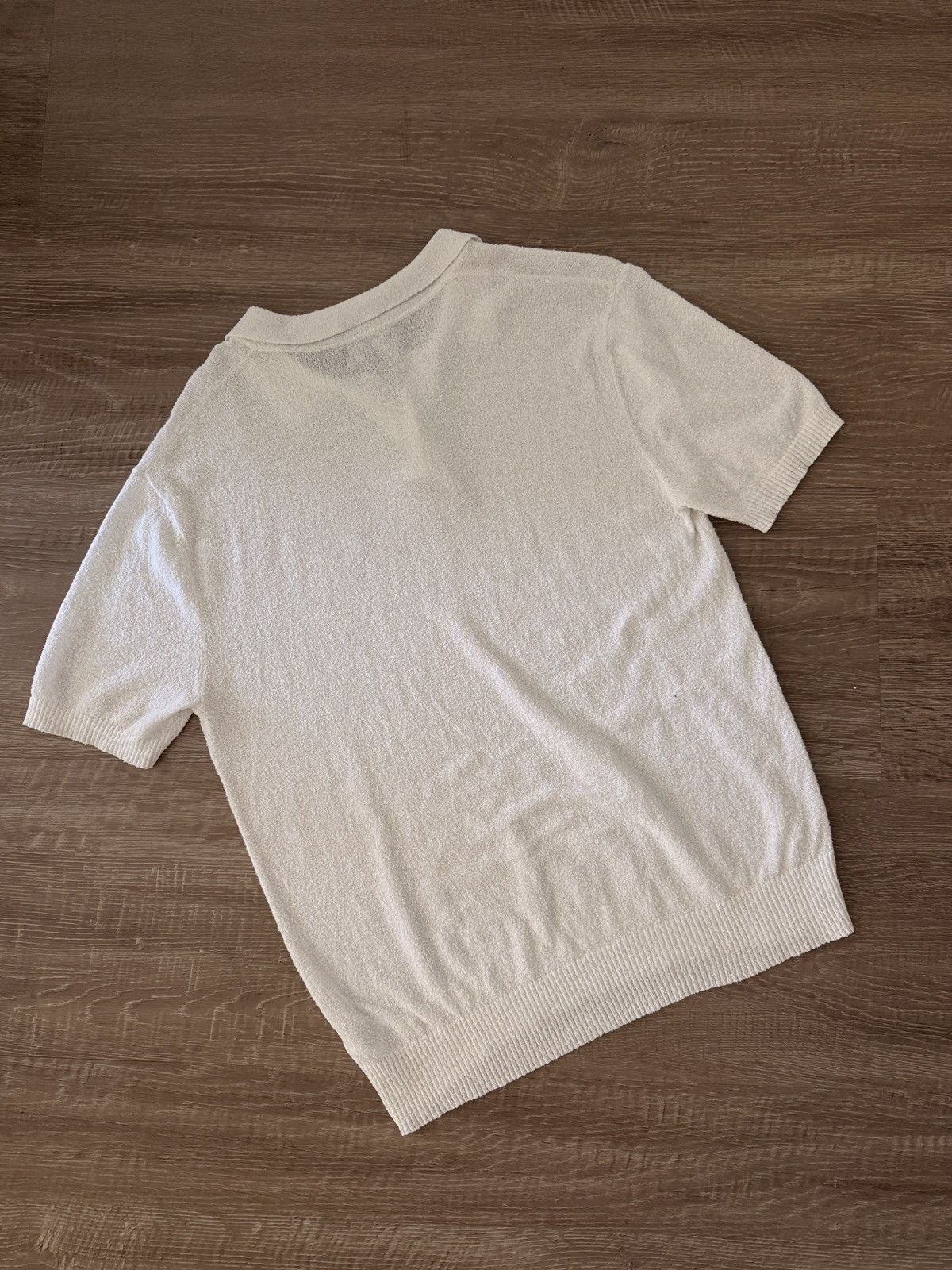 Stussy Cream Terry Cloth Beach Polo Collared Shirt Tee Size US S / EU 44-46 / 1 - 4 Thumbnail