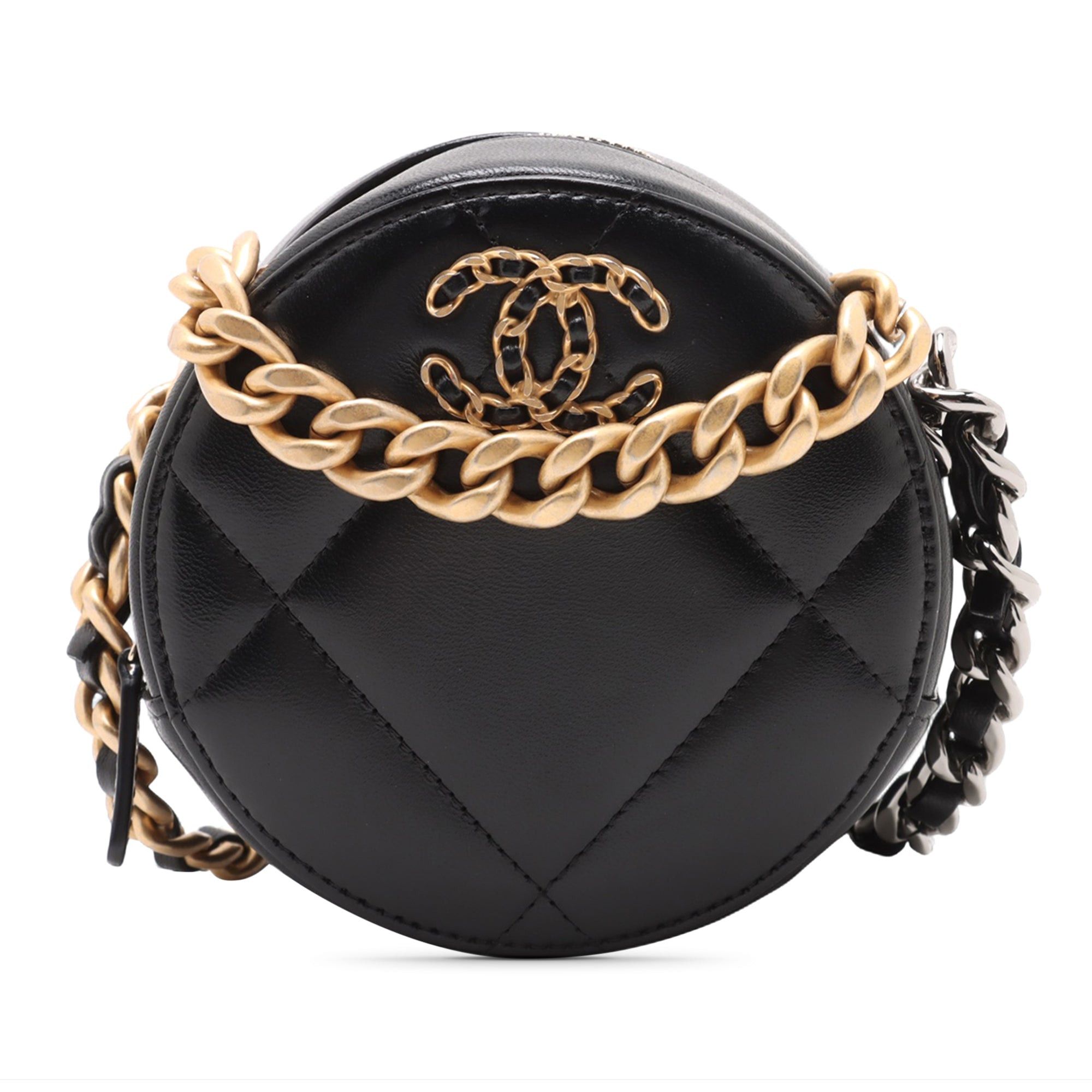 Chanel Lambskin 19 Round Clutch with Chain Size ONE SIZE - 1 Thumbnail