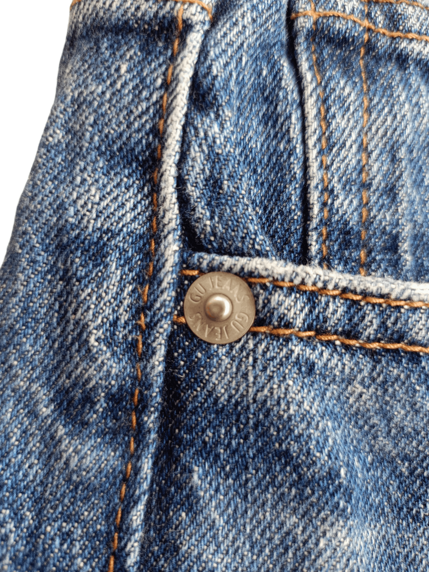 GU × Vintage GU Distressed Vintage Streetwear Denim Size US 27 - 10 Thumbnail