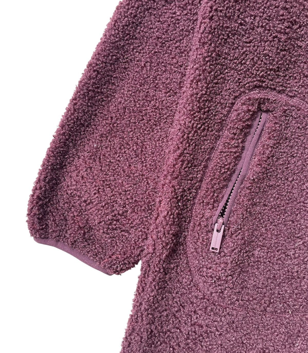 Undercover RARE🔥 Vintage Gu x Undercover Dark Maroon Long Sherpa Jacket Size US XS / EU 42 / 0 - 11 Thumbnail