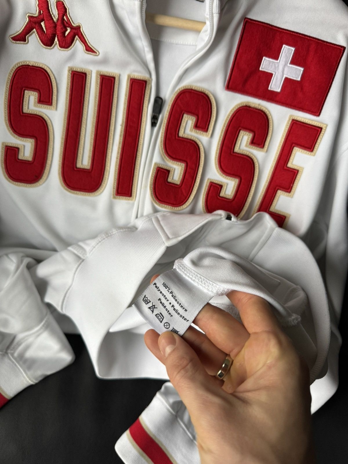 Kappa Kappa Suisse Vintage Drill Y2K Blockcore Zip Track Jacket Size US XL / EU 56 / 4 - 5 Thumbnail