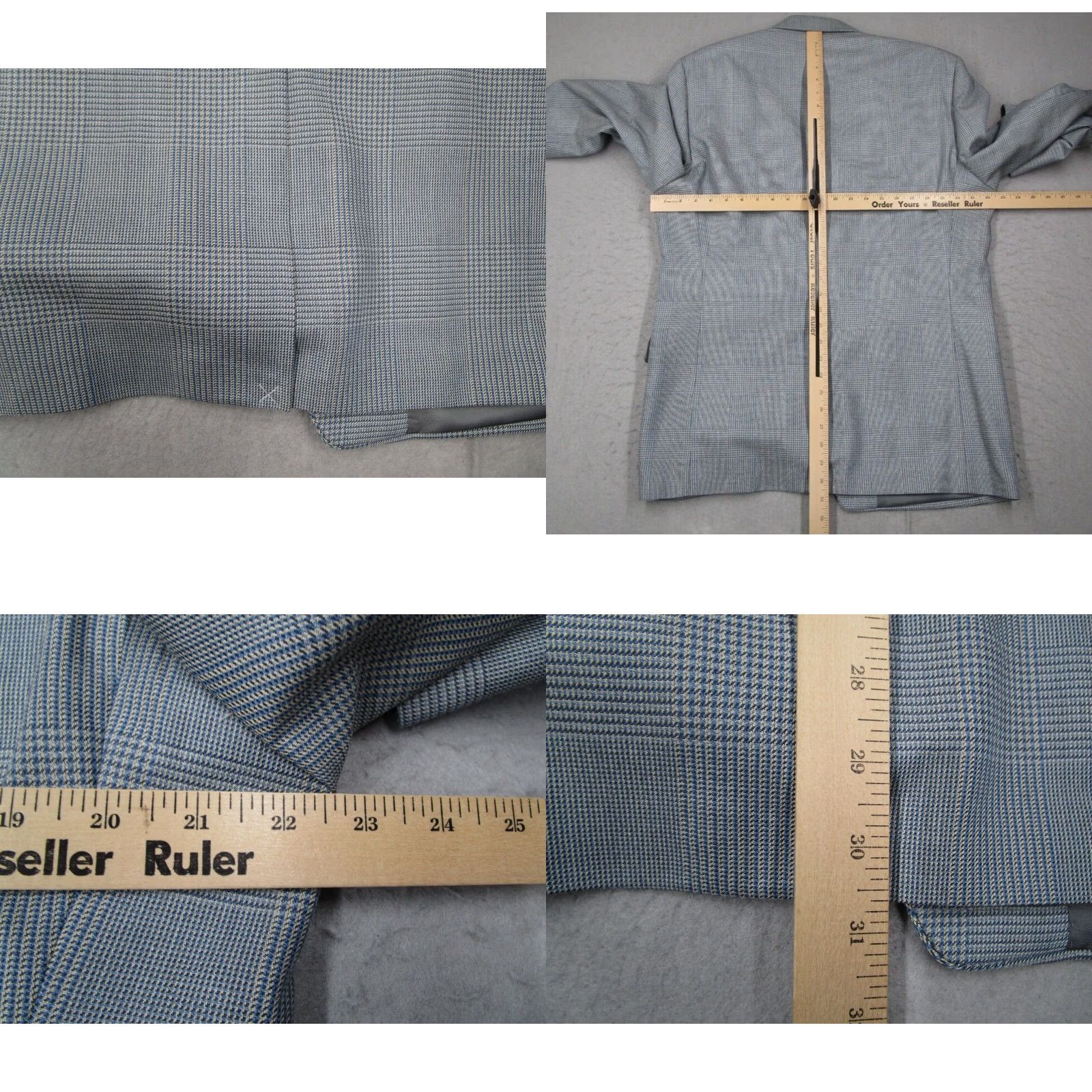 Ralph Lauren Lauren Ralph Lauren Mens 42 Long Blue Lexington 2 Button Silk Wool Single-Breasted Blazer Size 42R - 8 Thumbnail