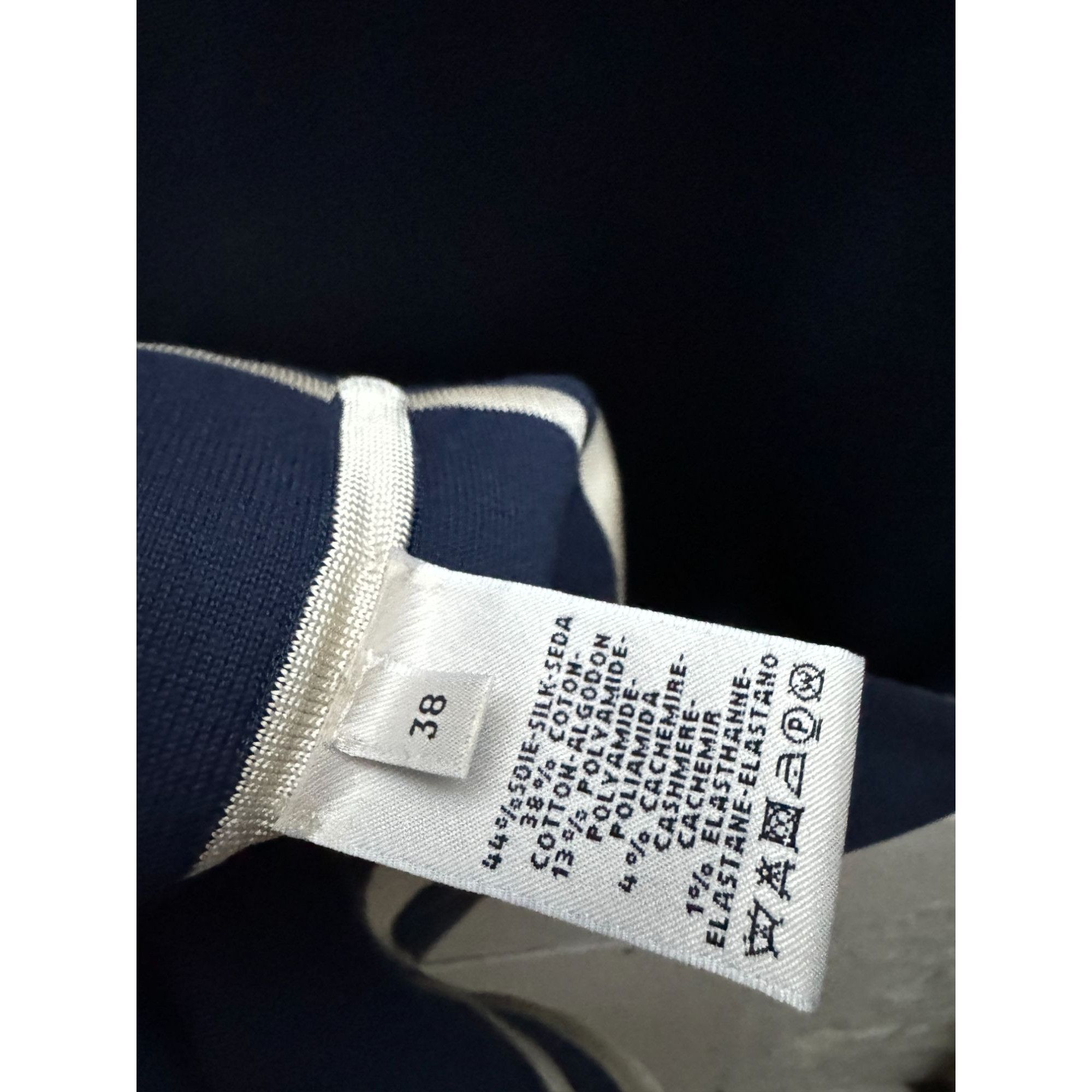 Hermes Navy Silk Dress Size M / US 6-8 / IT 42-44 - 6 Thumbnail