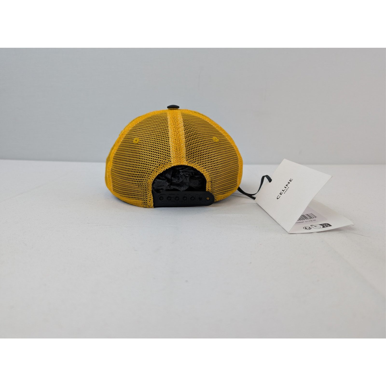 Celine o1rshd1 Size: M / mesh baseball Cap / Hat in Yellow/Beige Size ONE SIZE - 5 Thumbnail