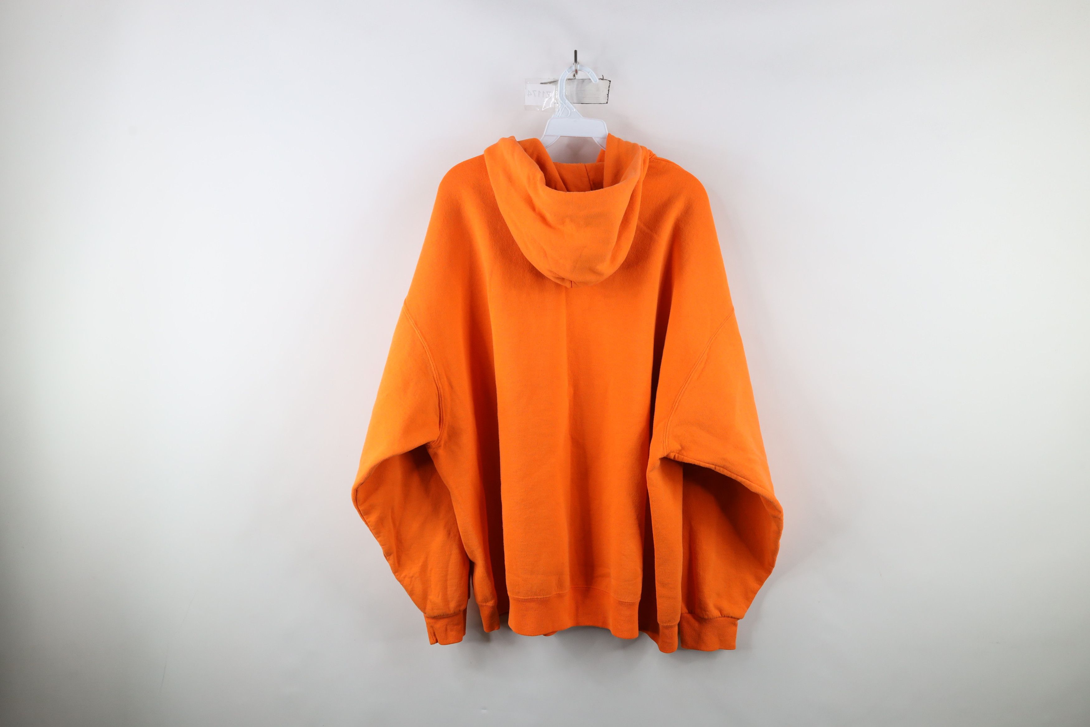 Vintage Vintage 90s Jeep Motors Spell Out Hoodie Sweatshirt Orange Size US XXL / EU 58 / 5 - 9 Thumbnail