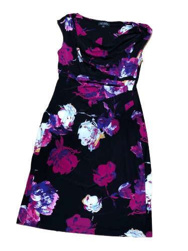 Ralph Lauren Vintage Ralph Lauren Flower Print Midi Dress Size 12 Size XL / US 12-14 / IT 48-50 - 1 Thumbnail