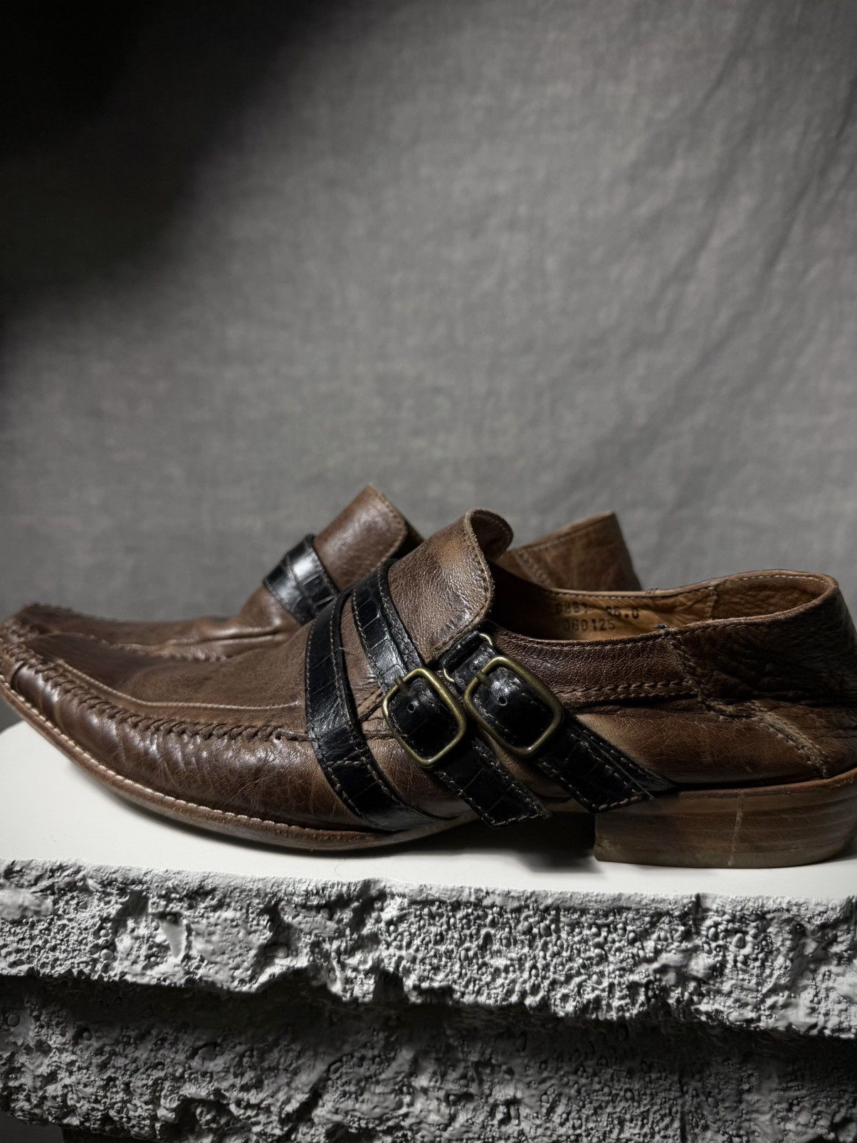 Japanese Brand Whoop de doo Double Strap Leather Shoes Size US 8 / EU 41 - 3 Thumbnail