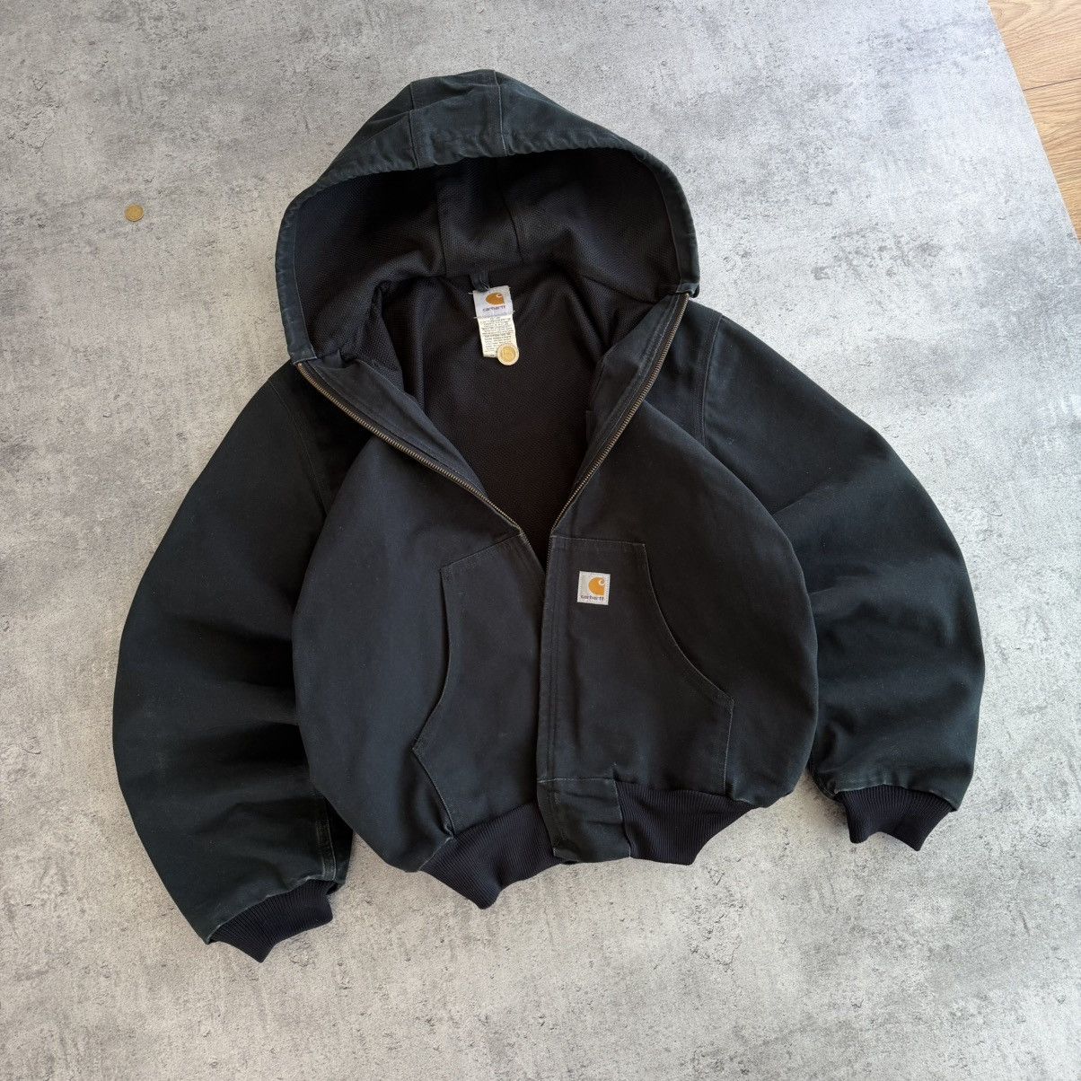 Carhartt Carhartt active jacket J150 BLK vintage boxy USA workwear 00 Size US M / EU 48-50 / 2 - 2 Thumbnail