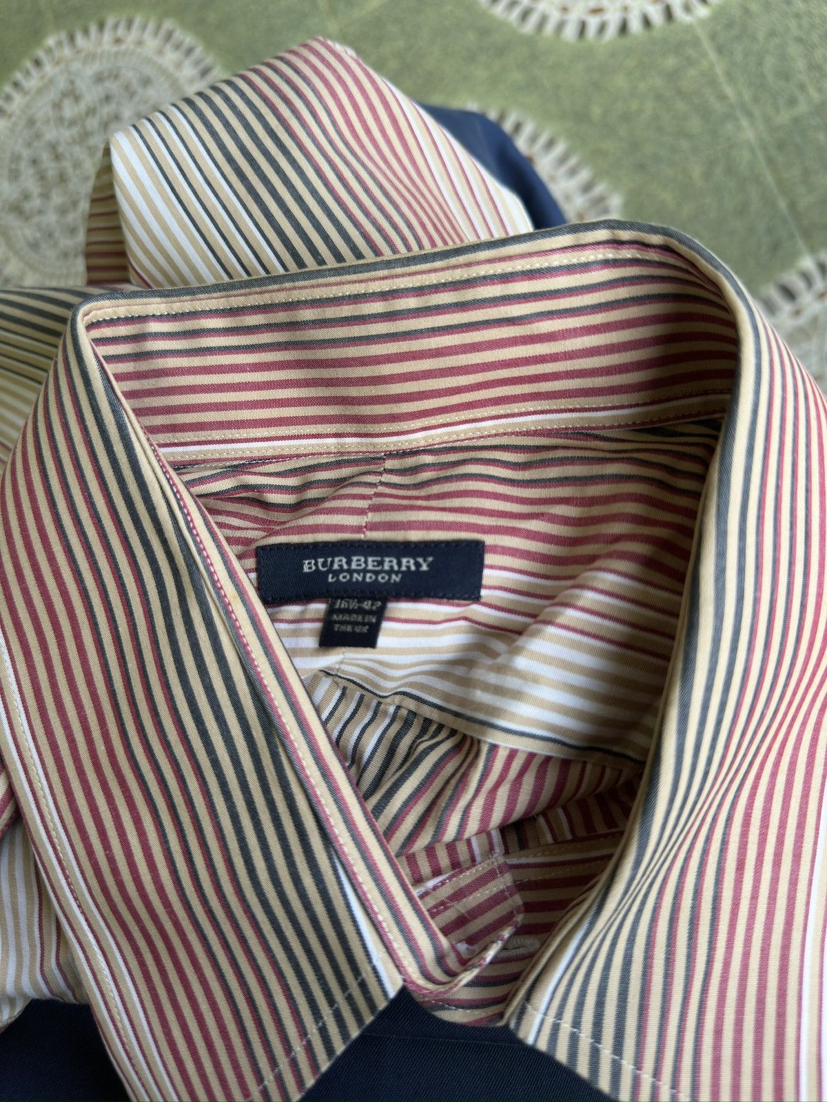 Burberry Burberry Longsleeve Stripe Polos 🎌💥 Size US XL / EU 56 / 4 - 5 Thumbnail